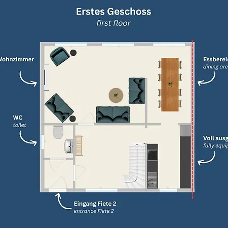 Feriehus Fiete 2 - Gemuetliches Familienferienhaus Auf Ruegen